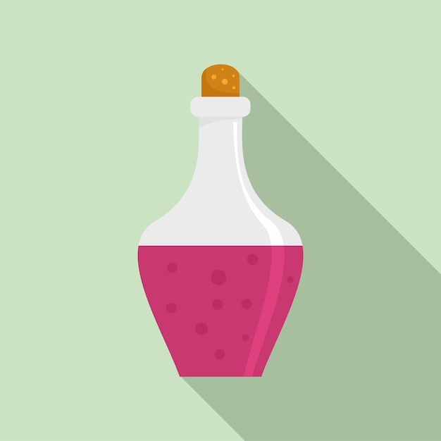 Ícone de poção de bebida Ilustração plana de ícone vetorial de poção para design web