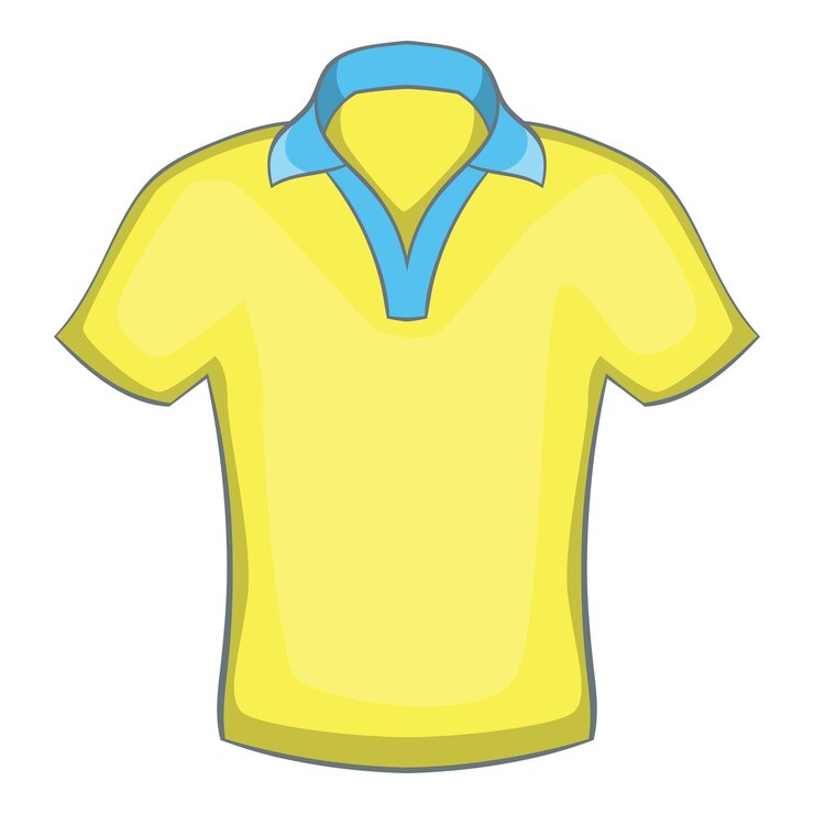 Vetor ícone de polo masculino em estilo de desenho animado isolado em fundo branco ilustração vetorial de símbolo de roupa