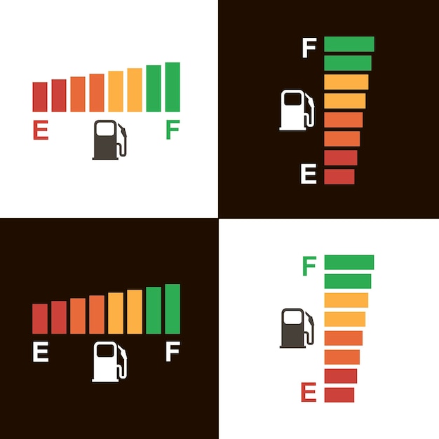 Vetor Ícone de posto de gasolina