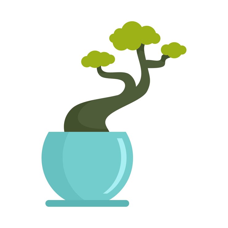 Vetor ícone de pote de árvore de casa ilustração plana do ícone vetor de pote de árvore de casa para web design