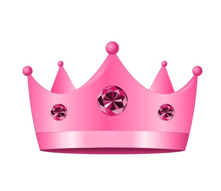 Vetor ícone de princesa coroa. ilustração.