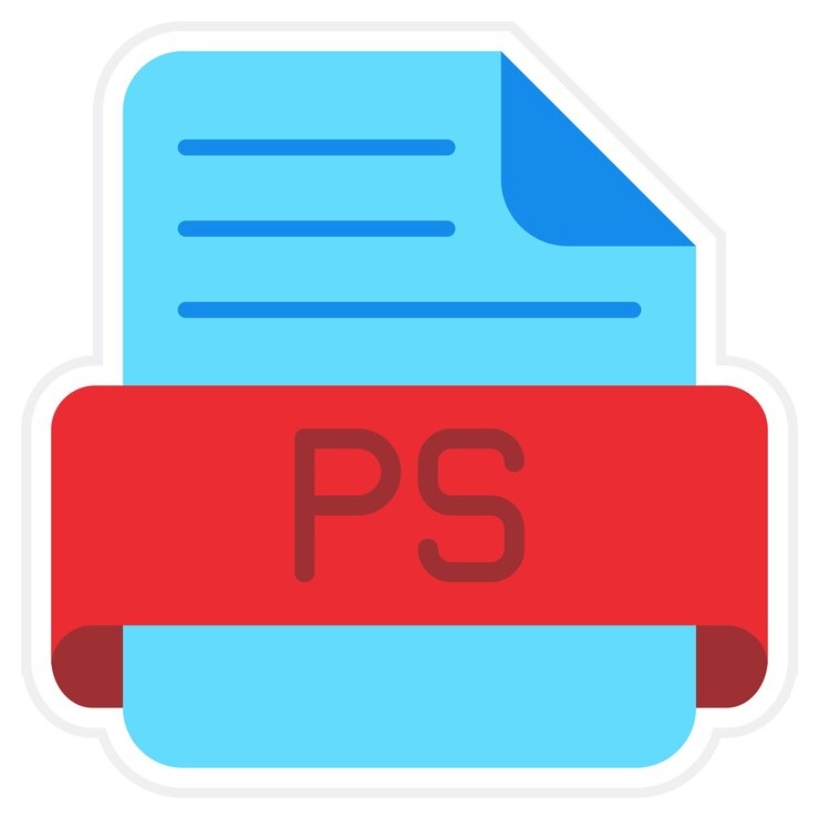 Vetor ícone de ps