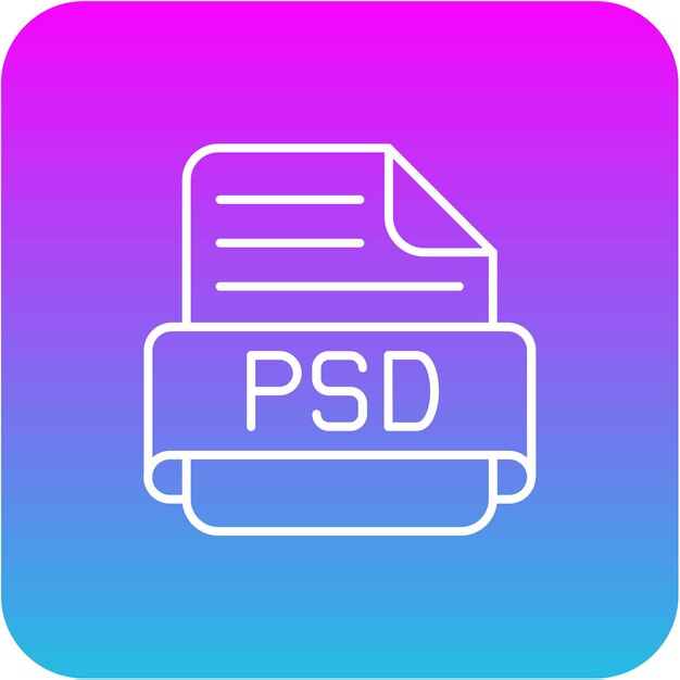 Vetor Ícone de psd