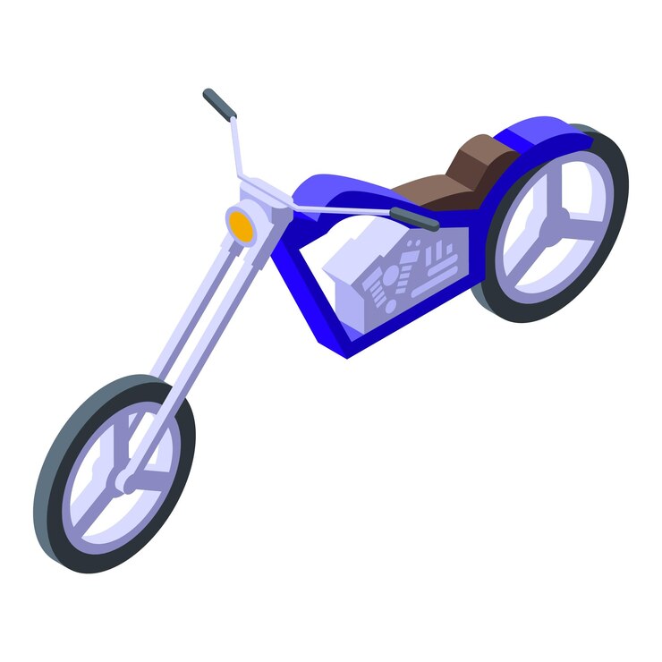 Vetor ícone de roda de helicóptero vetor isométrico passeio de motor motor de bicicleta