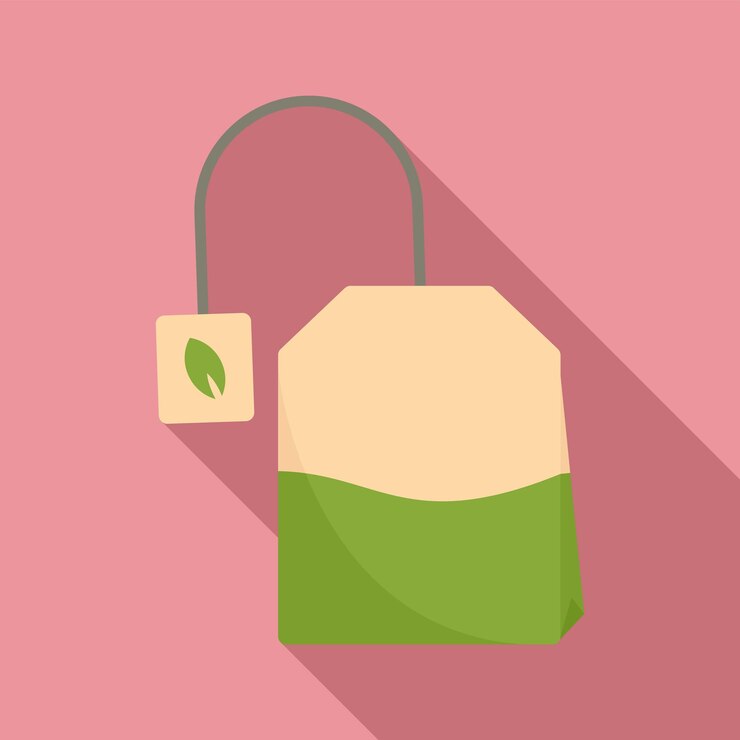 Vetor ícone de saco de chá matcha ilustração plana do ícone vetor de saco de chá matcha para web design