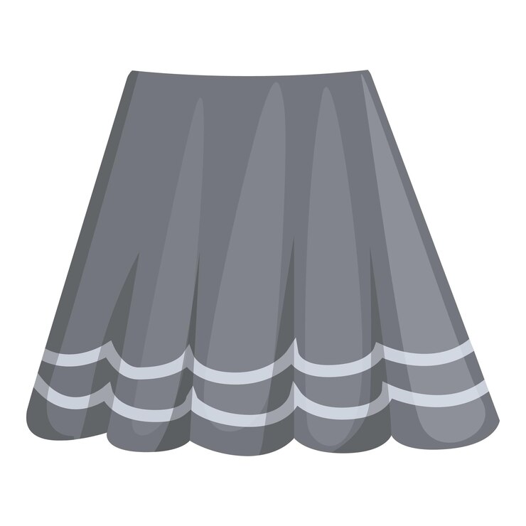 Vetor ícone de saia preta cartoon vetor mini vestido roupas femininas
