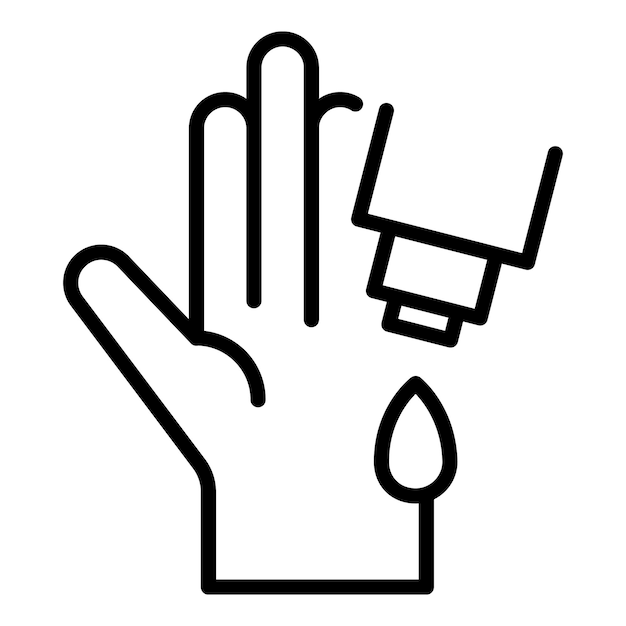 Vetor Ícone de saneamento de creme para as mãos ícone vetor de saneamento de creme para web isolado em fundo branco