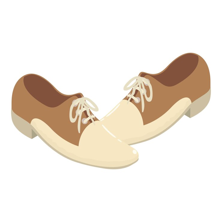 Vetor ícone de sapatos retrô ilustração isométrica do ícone vetor de sapatos retrô para web