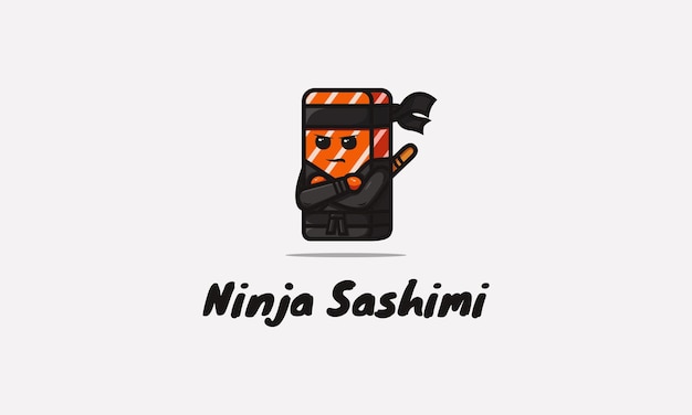 Vetor Ícone de sashimi ninja