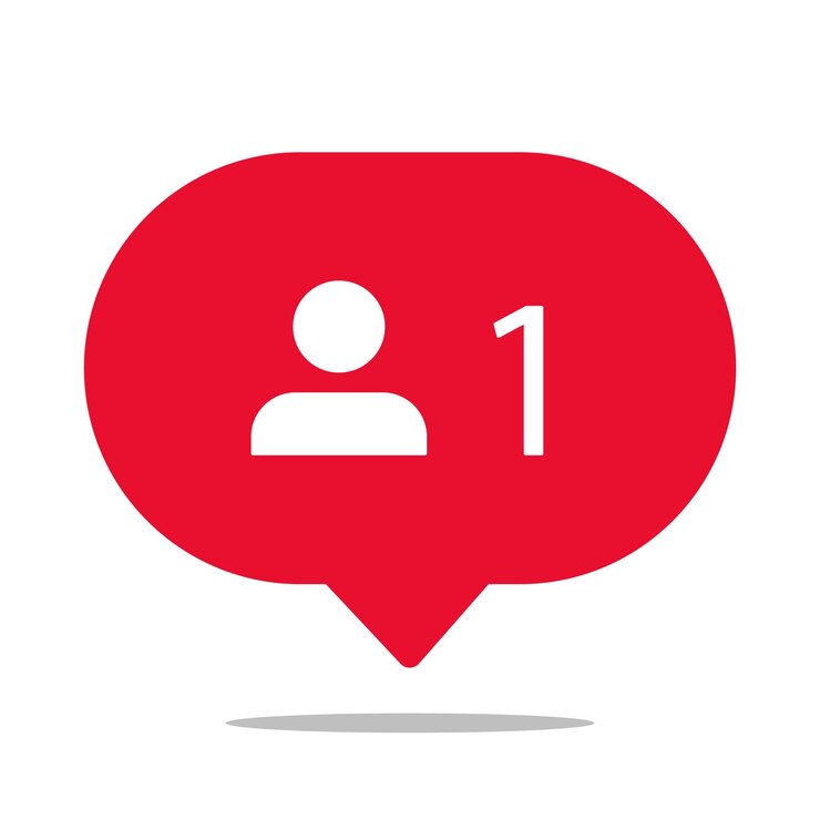 Vetor ícone de seguidores do instagram