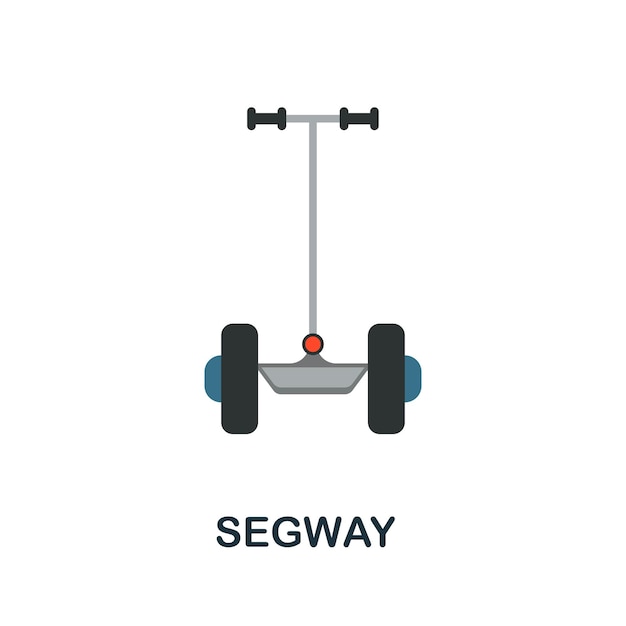 Ícone de segway elemento de sinal plano da coleção de transporte ícone de segway criativo para infográficos de modelos de design web e muito mais