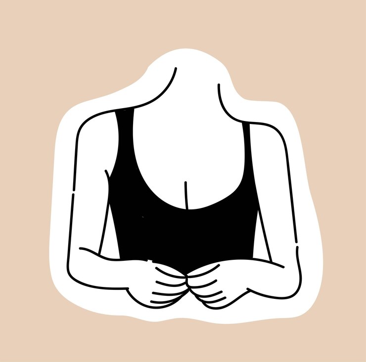 Vetor ícone de seios femininos
