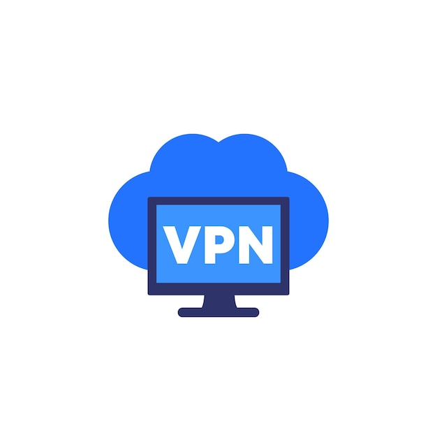 Ícone de serviço vpn em branco