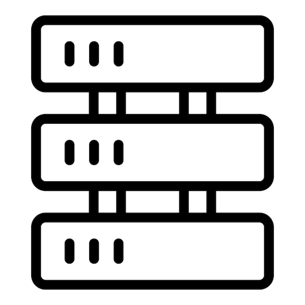 Vetor Ícone de servidor de criptomoeda esboço ícone vetor de servidor de criptomoeda para web design isolado em fundo branco