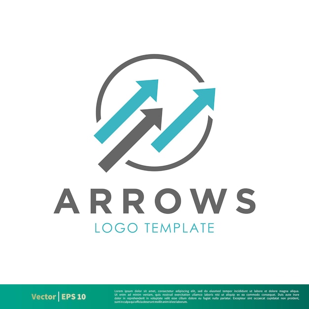 Ícone de setas Vector Logo Template Ilustração Design Vector EPS 10