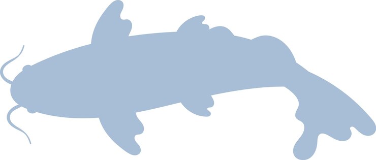 Vetor ícone de silhueta de peixe