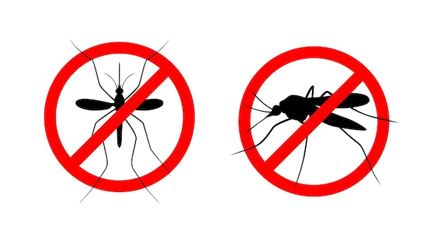 ícone de sinal de parada de mosquito