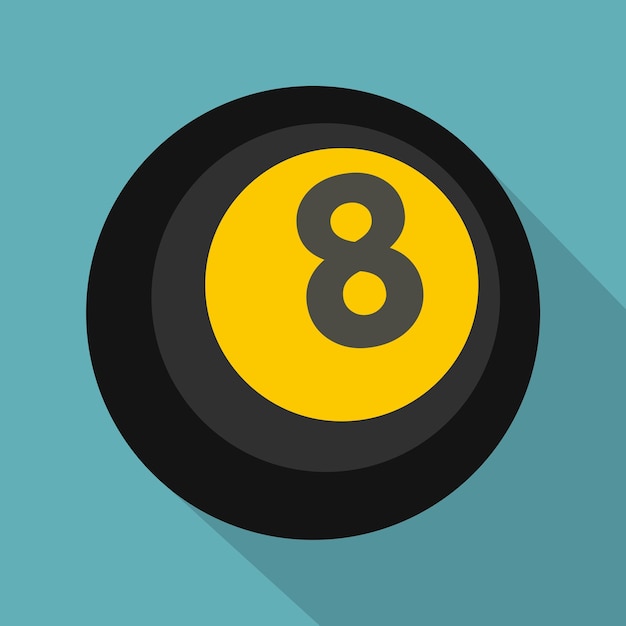 Bola de bilhar com o número 8. oito blackball para bilhar inglês, jogos de  sinuca. ícone de poolball duro preto. ilustração em vetor plana realista de  objeto de esportes lustroso brilhante isolado