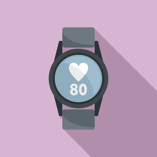 Vetor Ícone de smartwatch esportivo ilustração plana do ícone vetor smartwatch esportivo para web design