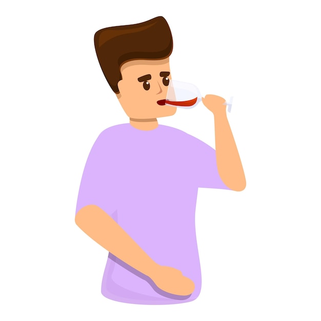 Ícone de sommelier de vinícola Ícone vetorial de sommelyer de vinícolas para design web isolado em fundo branco