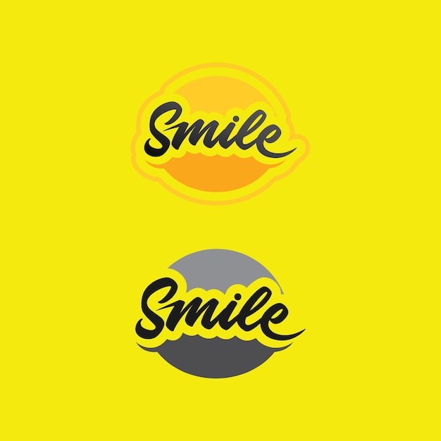 Vetor Ícone de sorriso, sorriso, design de logotipo emoticon feliz negócios, design engraçado e felicidade de emoji de vetor