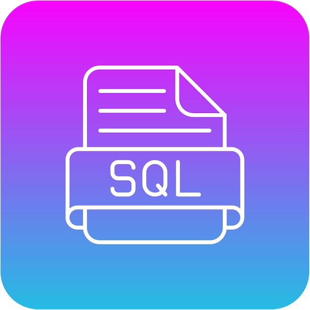 Vetor Ícone de sql