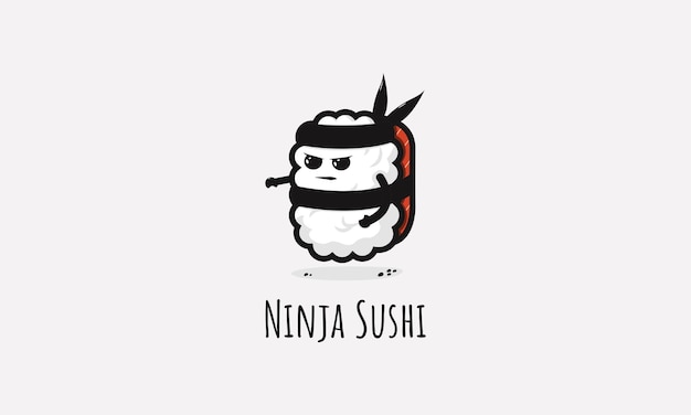 Vetor Ícone de sushi ninja