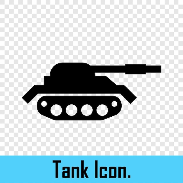 Ícone de tanque conceito militar vetor de guerra