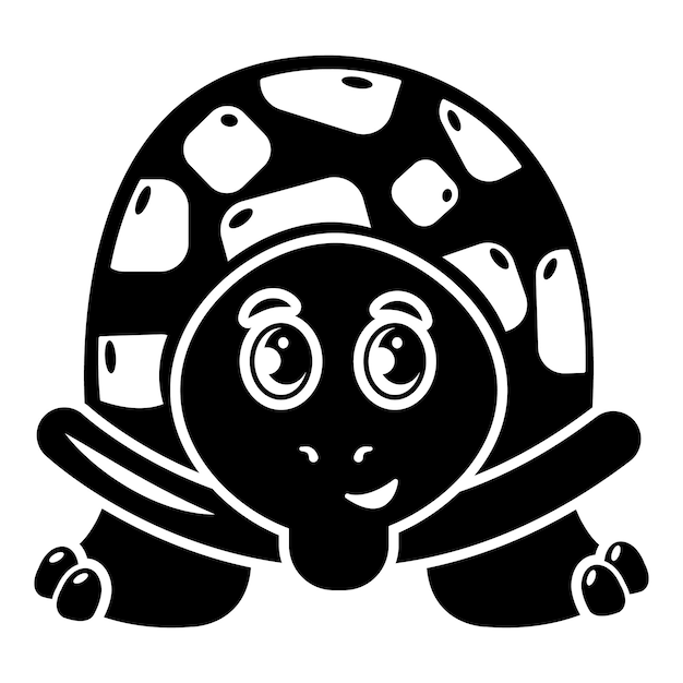 Ícone de tartaruga alegre simples ilustração de ícone vetor de tartaruga alegre para web