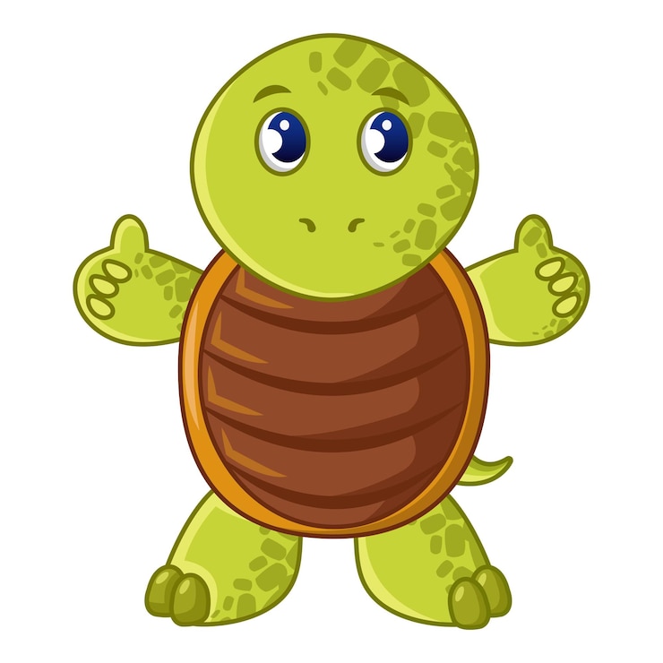 Vetor ícone de tartaruga marinha ilustração de desenho animado de ícone vetorial de tartaruga marinha para a web