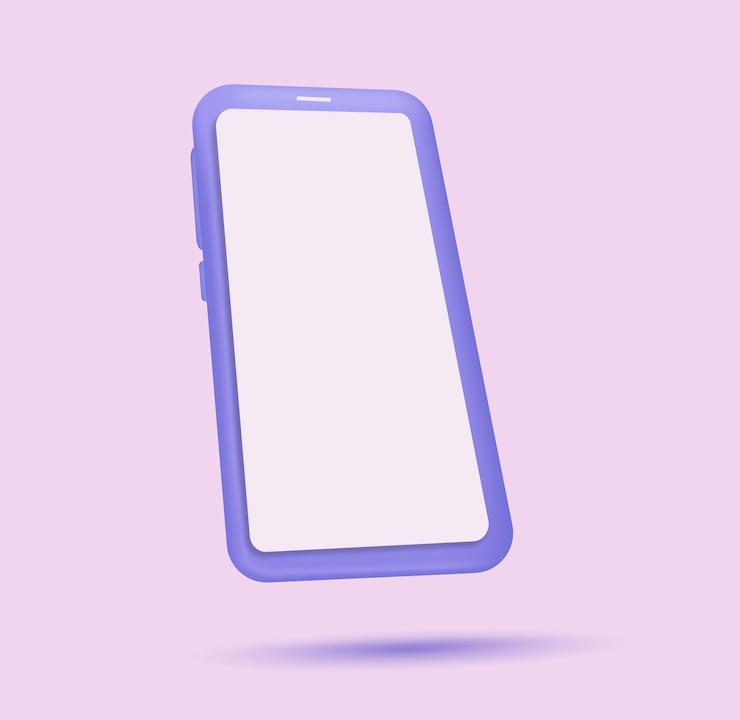 Vetor ícone de telefone celular 3d