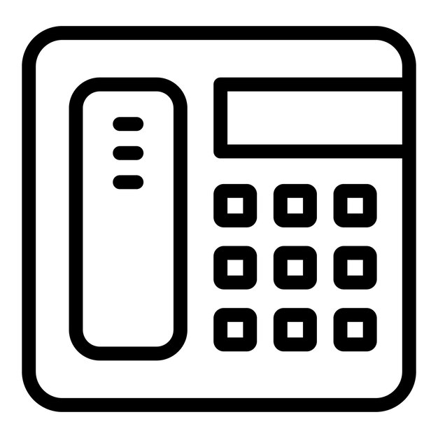 Ícone de telefone médico de família esboço ícone vetor de telefone médico de família para web design isolado em fundo branco