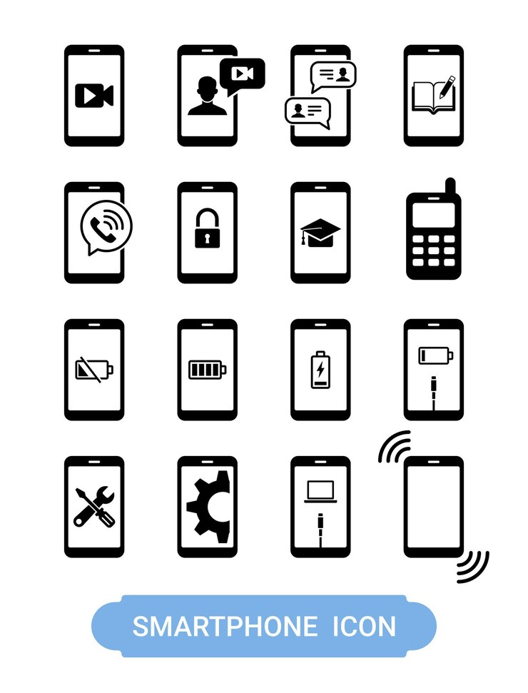 Ícone de telemóvel de smartphone