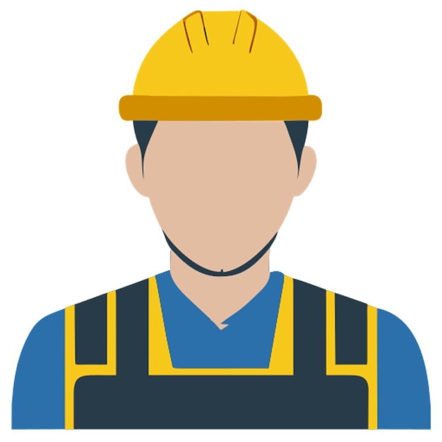 Ícone de trabalhador da construção