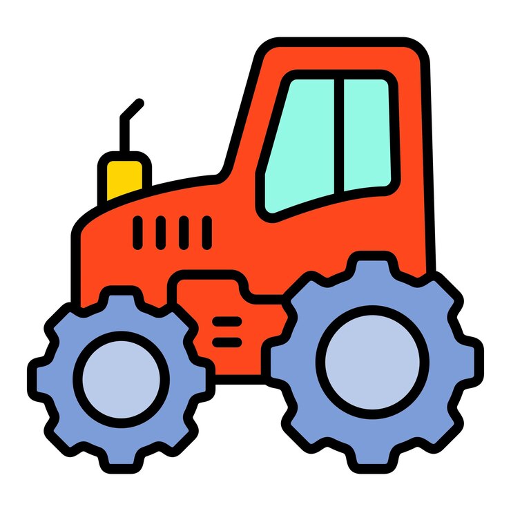 Vetor ícone de tractor