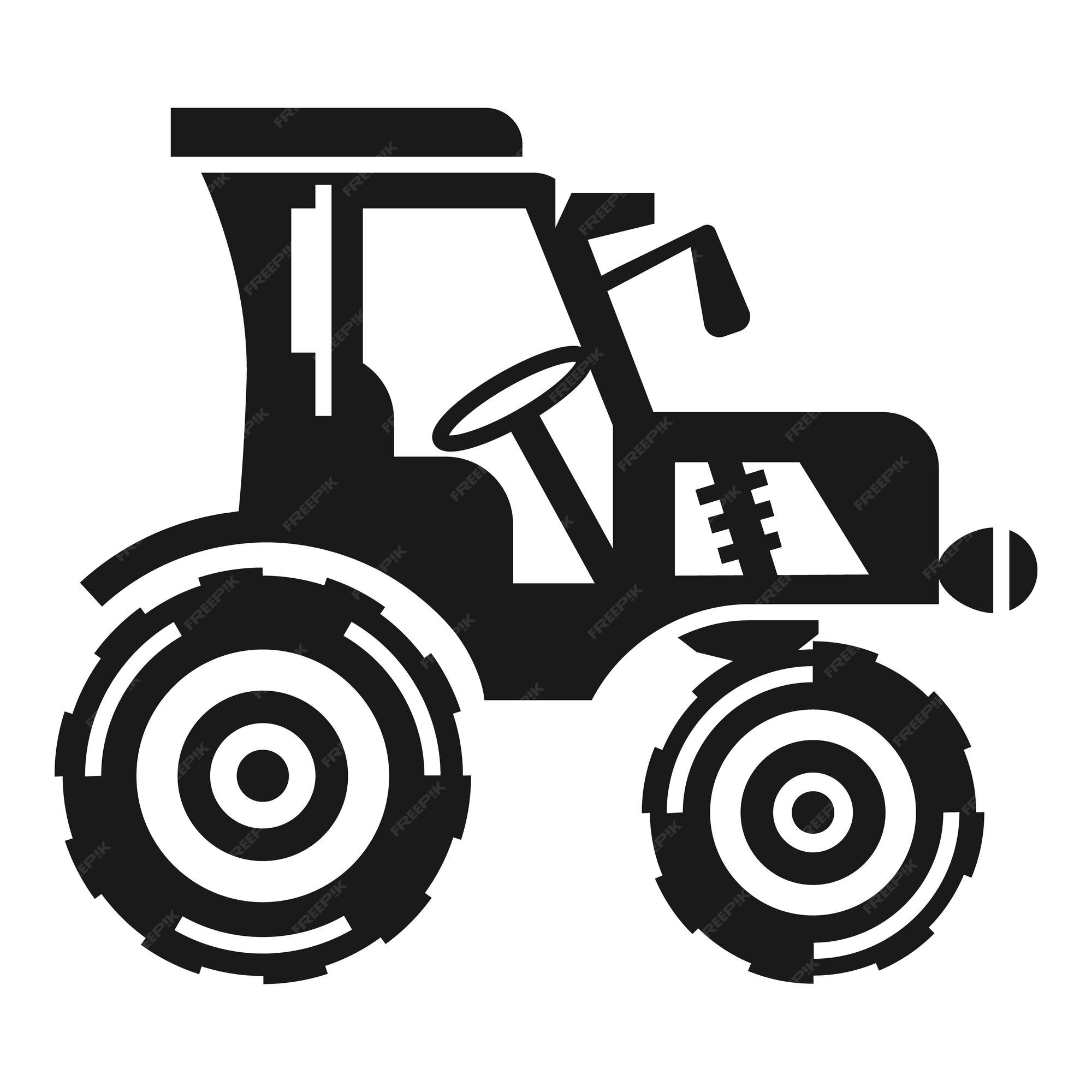 Design PNG E SVG De Ícone De Trator Agrícola Para Camisetas