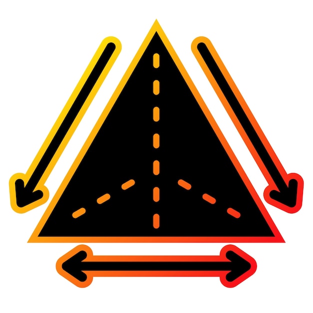 Vetor Ícone de triângulo