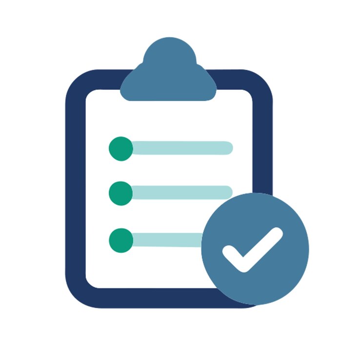 Vetor ícone de verificação da lista