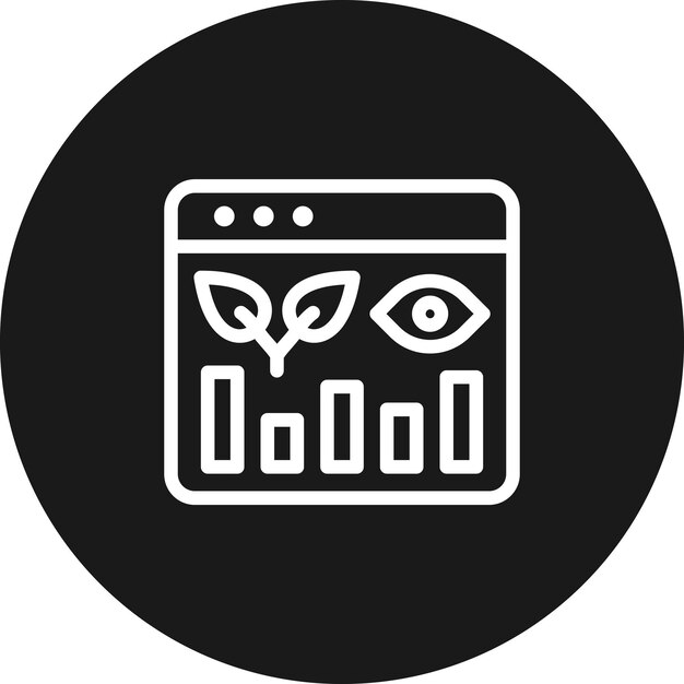 Ícone de vetor de alcance orgânico Pode ser usado para o conjunto de ícones de Marketing Digital