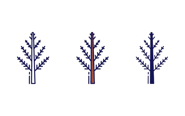 Ícone de vetor de árvore