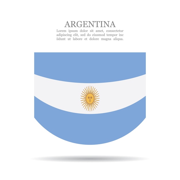 Ícone de vetor de bandeira nacional da argentina