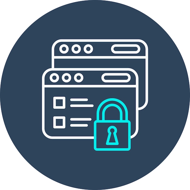 Ícone de vetor de dados de segurança pode ser usado para proteção e conjunto de ícones de segurança
