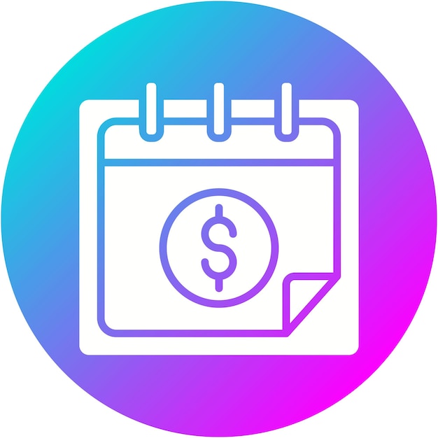 Ícone de vetor de dia de pagamento pode ser usado para o conjunto de ícones de hora e data