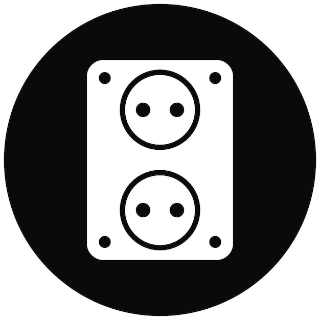 Vetor Ícone de vetor de enchufe pode ser usado para o conjunto de ícones de bateria e energia