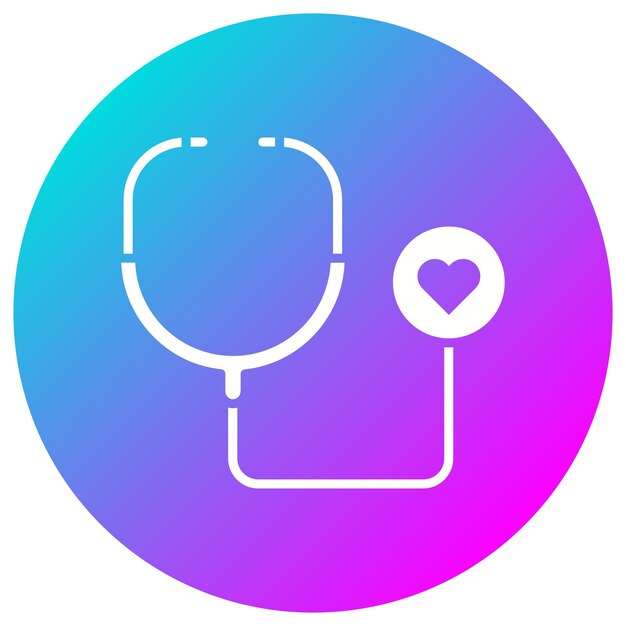 Ícone de vetor de exame médico gratuito Pode ser usado para o conjunto de ícones de doações