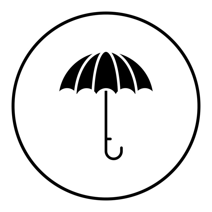 Vetor ícone de vetor de guarda-chuva pode ser usado para o conjunto de ícones de primavera