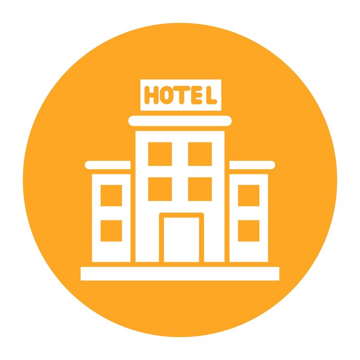 Vetor ícone de vetor de hotel pode ser usado para o conjunto de ícones de planejamento de férias