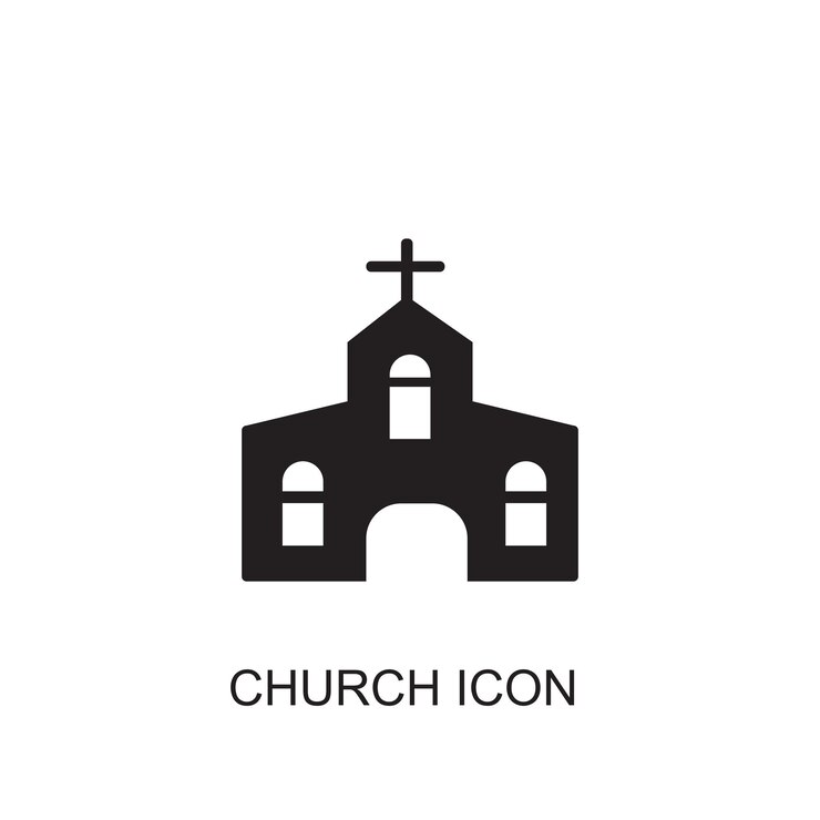 Ícone de vetor de igreja
