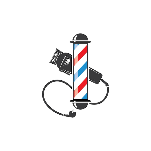 Ícone de vetor de logotipo de barbearia