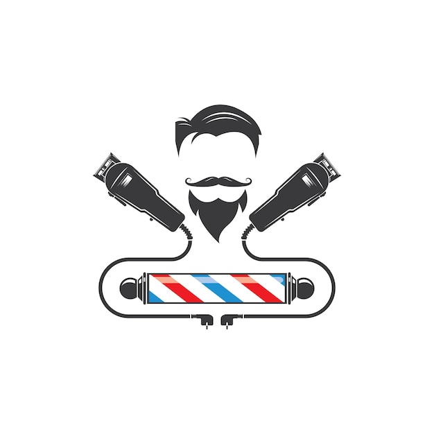 Vetor Ícone de vetor de logotipo de barbearia